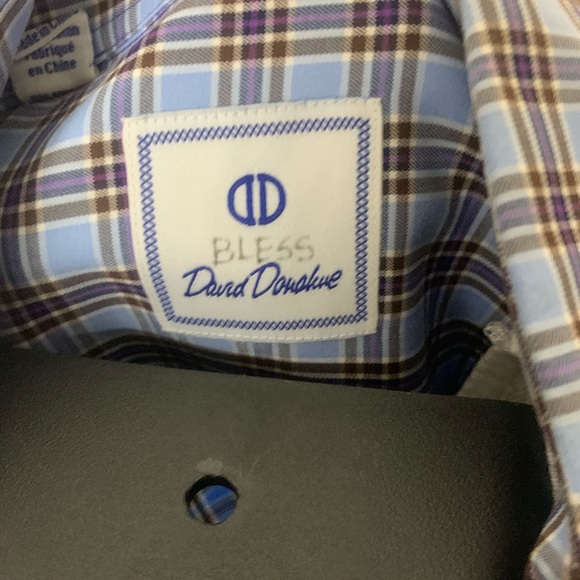 DAVID DONAHUE DRESS SHIRT - Picture 2 of 5